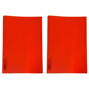 KING JIM HIKTAS 20頁資料夾 A4 7281T-RD 232 x 107 x 11mm  紅色  2本