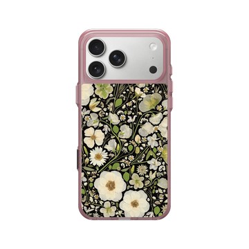 iPhone 17 Pro Max Clear (相機按鈕) 晶醺玫 - Flower Press Stuido - 純白婚禮