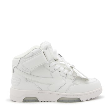 Off-white - White Leather Out Of Office High Top Sneakers
