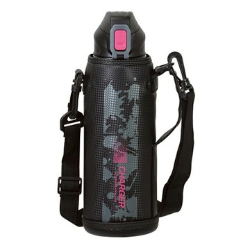 PEARL LIFE 珍珠金屬 直飲運動水瓶 附袋 HC-181  黑色 + 粉紅色  1.1L  1個