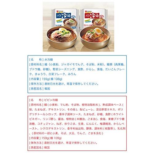 農心 ふるる 水冷麺 2袋 ビビン冷麺 2袋 合計 4袋セット 韓国冷麺 韓国ビビン冷麺 手軽 簡単 調理 本場韓国の味 れい? ピビン冷麺 ??