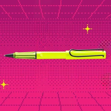 【雷雕刻字2026】LAMY 鋼珠筆 限量獨家 / SAFARI / 霓虹黃