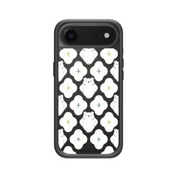 iPhone Air Mod NX -邊框背蓋組合 (相機按鈕) 黑 - 白白日記 Darylhochi - 白花中尋白白