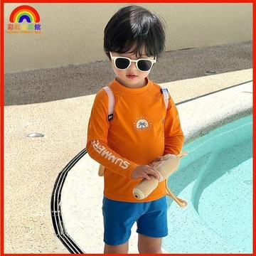 🍈夏季新款🍈男童泳衣 男寶泳衣 男童泳裝 男孩泳衣 男童速乾泳衣男童泳衣兒童游泳衣泳褲2026新款男孩長袖防曬速I6