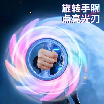 💖新品✨臺灣出貨✨新款艾斯奧特玩具可發光旋轉八分光輪光劍兒童男孩迪迦武器變身器