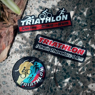 【刺繡布貼】TRIATHLON 鐵人三項 魔鬼氈版  (三款)