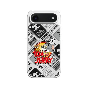 iPhone Air SolidX 白 - 湯姆貓與傑利鼠 Tom and Jerry - 貼紙系列 - 復古LOGO