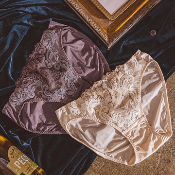 【曼黛瑪璉】Marie One  中腰高衩三角內褲 M-XL(柔礦灰/象牙黃)