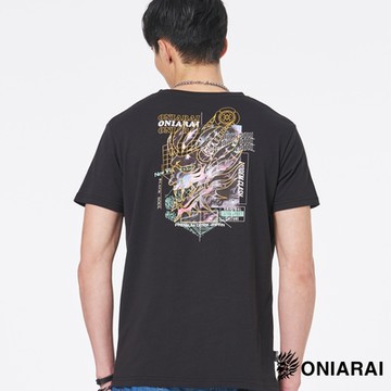 鬼洗 BLUE WAY – 賽博龐克科幻鬼頭短TEE(黑)