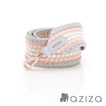 aziza條紋刺子可調式背帶-紫