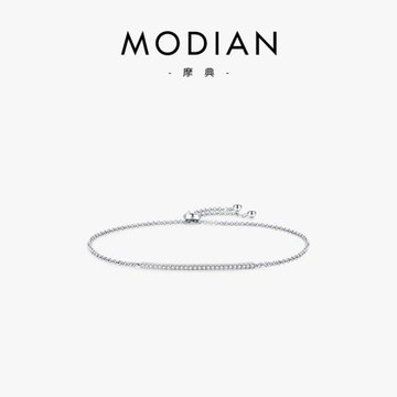Modian S925純銀手鏈 ins小眾設計氣質韓版學生閨蜜輕奢手飾個性