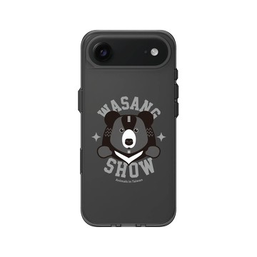iPhone Air Clear (相機按鈕) 酷墨灰 - 花生騷 WasangShow - 黑熊