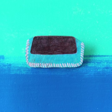 獨一無二的手繪被爐胸針