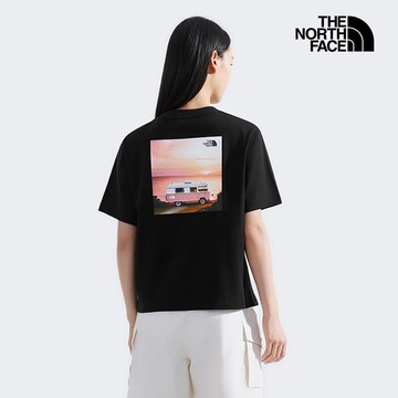 The North Face北面女款黑色純棉短袖T恤｜8DCHJK3