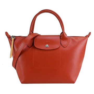 LONGCHAMP LE PLIAGE CITY系列PVC帆布兩用水餃包（小/赤褐） _廠商直送