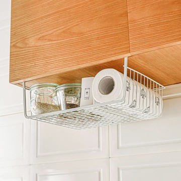 懸掛夾式櫥櫃下/層板分隔收納籃 單一規格