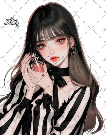 original sticker no.745 人物貼紙 原創貼紙 人物貼紙 女孩貼紙 原創人物貼紙