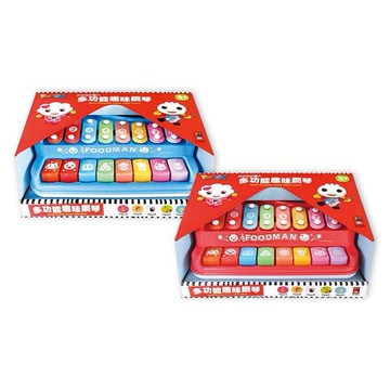 風車圖書~多功能趣味鋼琴(1入)FOOD超人 款式可選