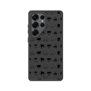 Galaxy S25 Ultra SolidSuit 黑 - Detective Conan - 柯南Q版表情