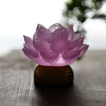 前供佛燈充電插電琉璃蓮花燈2025新款長明燈家用觀音LED燈