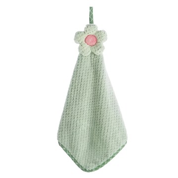 ROYALLIN 蘿林嚴選 超細纖維可掛式擦手巾 可愛花朵造型 18*15*5cm  1個