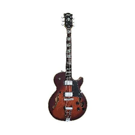 IYV IJZ-300 TSB Jazz Solid hollow-Body Electric Guitar, Tobacco Sunburst