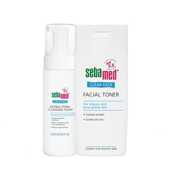 Sebamed 痘淨潔面慕斯150ml+痘淨調理潔膚水200ml