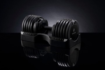 Pure Series 25kg(55LB) 15段重量 可調式啞鈴 (黑)