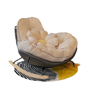 搖搖椅企鵝客廳輕奢懶人沙發單人搖椅躺椅簡約現代家用陽臺休閑椅【0113103DD】