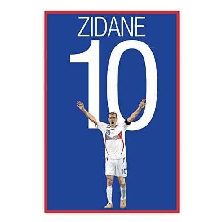 Zinedine Zidane Poster France Soccer Print Soccer Art Unframed Football Print Soccer Decoration France Soccer Poster Graphics 17 -並行輸入