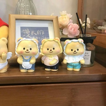 爆款換衣小熊盲盒公仔奶油小熊玩偶周邊可愛卡通桌面擺件女生禮物生日禮物 禮物