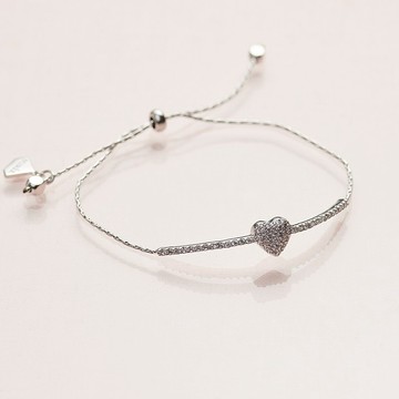 Cupid Love細緻鑲鑽手鍊(可調節式)