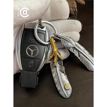 高橋吾郎goros羽毛項鏈純銀掛件