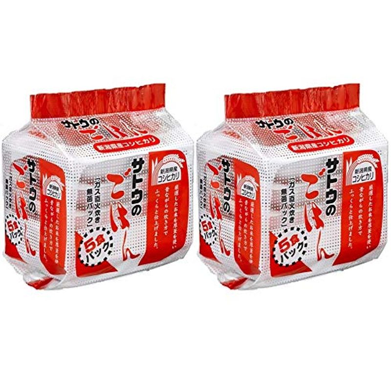 サトウのごはん 新潟産コシヒカリ 5食パック(200g5) 2個