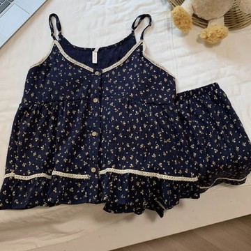 韓系甜美吊帶睡衣女 二件套帶胸墊睡衣 帶胸墊睡衣洋裝 帶胸墊式睡衣 吊帶睡衣 睡衣 睡衣 帶胸墊 睡衣 帶胸墊洋裝 睡衣