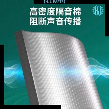 【臺灣出貨】自粘鋁膜隔音棉防撞軟包吸音棉加厚自粘防撞防水阻燃隔熱隔音棉