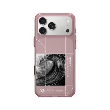 iPhone 17 Pro Max Clear (相機按鈕) 晶醺玫 - Ocean Collection: Let's Sea 海洋系列：一路向海 - 衝一道黃金比例之浪（大溪地）