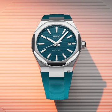 MIDO 美度 Multifort 8 One Crown 機械腕錶-40mm 湖水綠 M0555071709100