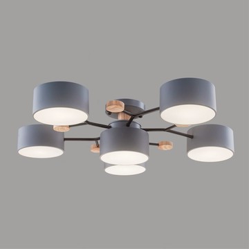 E27 北歐風半吸頂六燈 B209-030105