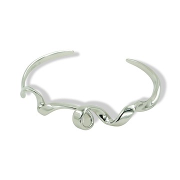 TWISTED手鐲 - 白金 | 純銀鍍18K金