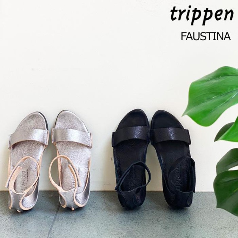 トリッペン trippen レザー サンダル レディース FAUSTINA ベルクロ 本