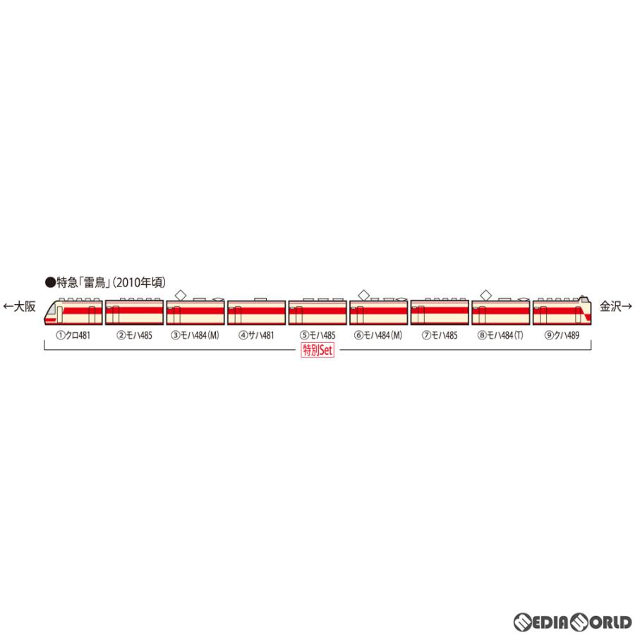 新品』『お取り寄せ』{RWM}HO-9095 特別企画品 JR 485・489系特急電車(雷鳥・クハ489-600)セット(9両)(動力付き) HOゲージ  鉄道模型 TOMIX(トミックス) | LINEブランドカタログ
