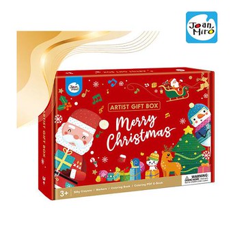 【JoanMiro 原創美玩】繽紛聖誕彩繪禮盒/聖誕主題彩繪套組