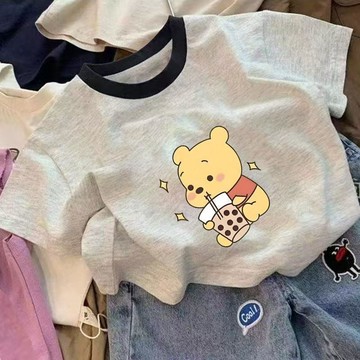 巨舒適~男童純棉短袖T恤半袖夏季打底新款女童洋氣兒童百搭上衣外穿 中小童夏裝T恤 速乾短T 運動短袖 兒童T恤