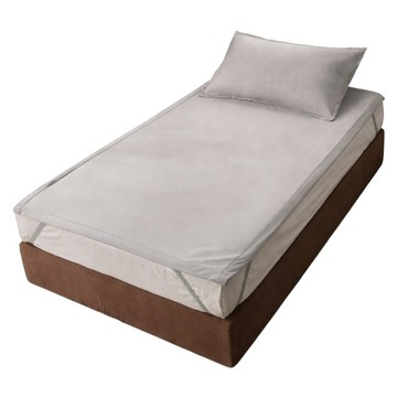 SERVINNO BEDDING 絲薇諾 3D華夫格涼感床蓆  灰色  單人(186 x 90cm)  床墊 + 枕套
