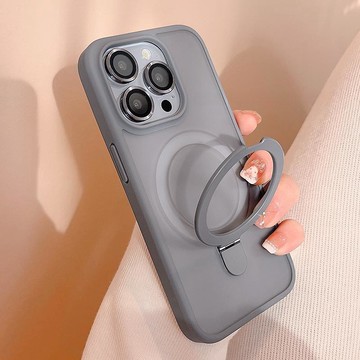 鈦金屬磁吸支架 贈送鏡頭貼 適用 蘋果 iPhone 16 15 14 13 12 11 Pro Max 保護殼 手機殼