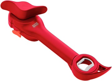 ::bonJOIE:: 美國進口 Kuhn Rikon 多功能雙頭側開滾輪式開罐器 開瓶器 (紅、綠、藍、黑四色) 開瓶 開罐