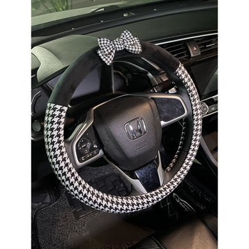 新款汽車方向盤套女冬季毛絨保暖韓國網紅時尚可愛防滑車把套冬天