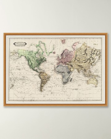 Colored Chart of the World
