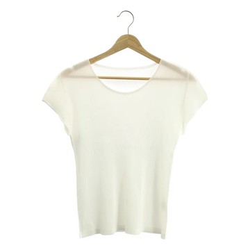 PLEATS PLEASE ISSEY MIYAKE  褶襉圓領上衣 | 3號 | 白色 | 女款